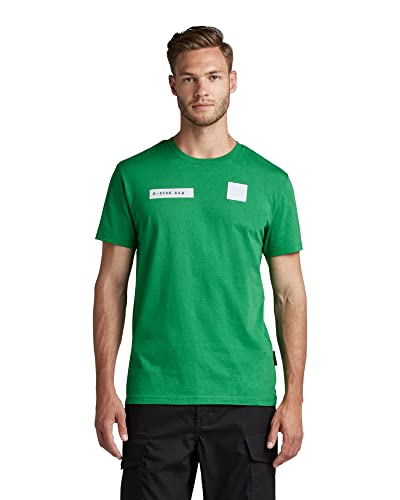 G-STAR RAW Męski t-shirt Velcro, zielony (Jolly Green 336-D608), XS, zielony (Jolly Green 336-d608), XS