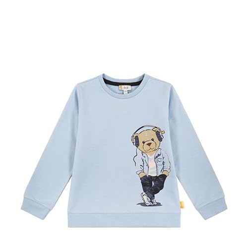 Steiff Bluza chłopięca, jednokolorowa, Cashmere Blue, 104
