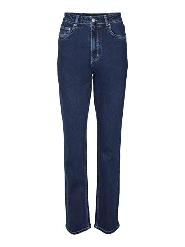 VERO MODA VMDREW HR Straight GU3130 GA NOOS dżinsy damskie, ciemnoniebieskie, 28/32