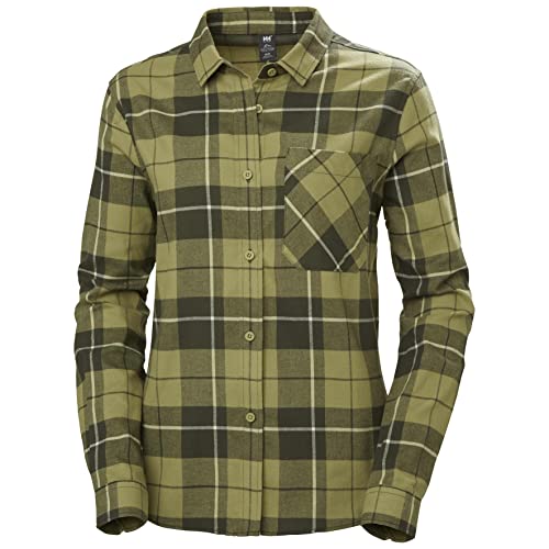 Helly Hansen Damska koszula Lokka Organic Flannel Hud, 444 Sage Plaid, XL