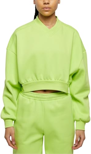 Urban Classics Damska bluza damska Cropped V-Neck Frozenyellow XXL, Frozenyellow, XXL