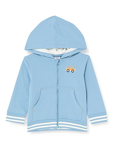 SALT AND PEPPER Baby-Jacket Car EMB kurtka dla chłopców, niebieski (Faded Blue), normalna