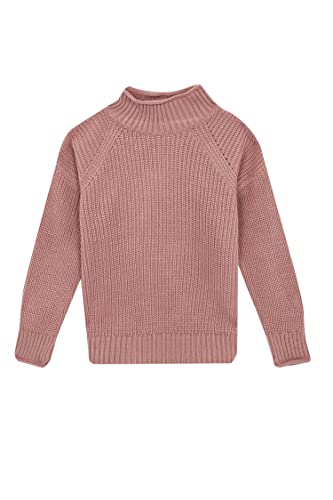 DeFacto Sweter z długim rękawem dla dziewczynek - sweter z długim rękawem dla dziewcząt topy (różowy, 13/14 Y), rose, 13-14 Lata