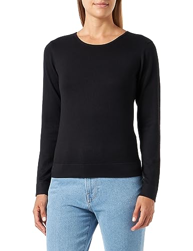 Bestseller A/S Damski sweter VMMOLLY LS Bow Back GA Boo, czarny, S, Schwarz, S