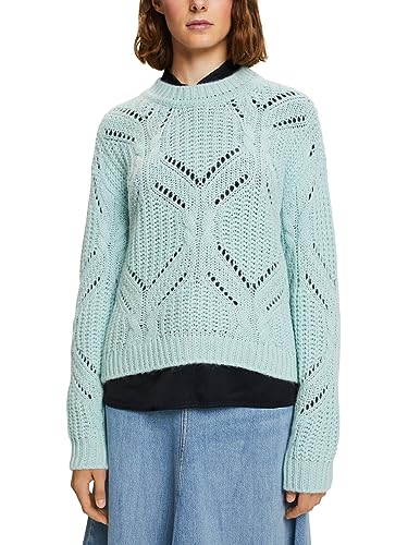 ESPRIT Sweter damski, 391/Light Aqua Green 2, XXS