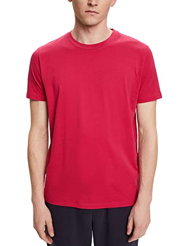 ESPRIT T-shirt męski 993EE2K307, 650/DARK PINK, M, 650 / ciemnoróżowy, M