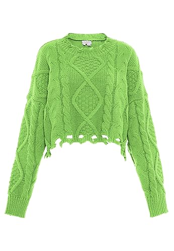 Gaya Damski top z dzianiny, limonka, XL/XXL