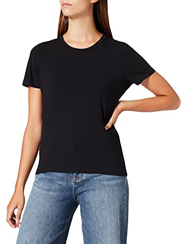 GANT Bluza damska Ctn/Ela Ss Top, czarny, XL