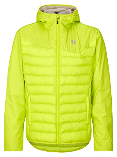 Ziener Męska kurtka termiczna NANTANO Outdoor / Skitour | wiatroszczelna, wełna, bez PFC, gorzki lemon, 54