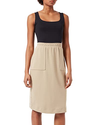 Tommy Hilfiger Damska spódnica interlock prosta, BEŻOWY, L