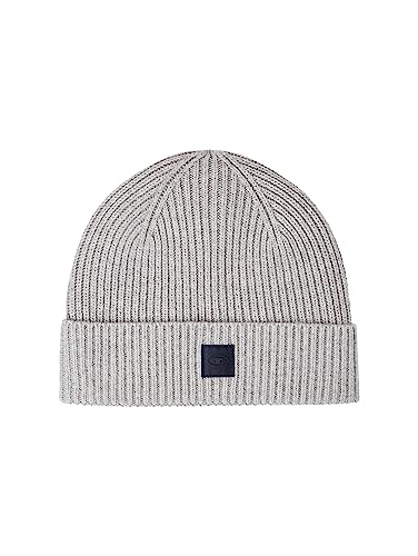 TOM TAILOR Męska czapka beanie, 12035-Grey Heather Melange, jeden rozmiar