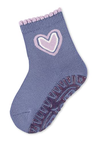 Sterntaler Unisex dziecięce błyszczące skarpety Flitzer AIR w kształcie serca, kolor liliowy, normalny, bez, 18