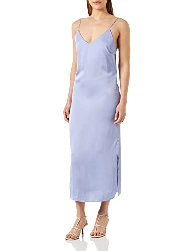 Vila Damska sukienka z wieloma singlami, satynowa sukienka Su-Noos, Sweet Lavender, 40