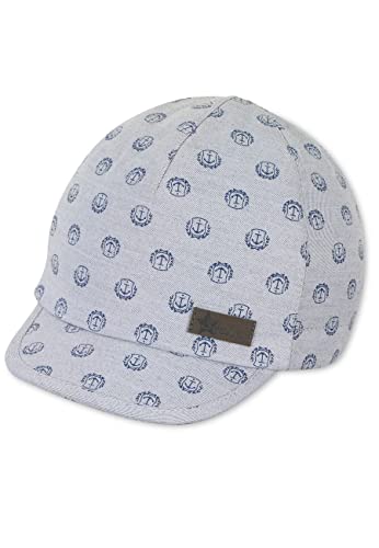 Sterntaler Unisex dziecięca czapka z daszkiem kotwica czapka dziecięca, jasnoszare, 45