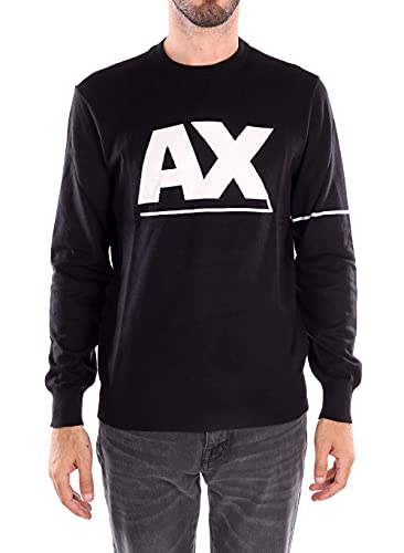 Armani Exchange Sweter męski, Czarny, XL