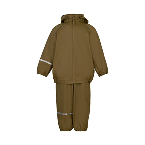 Celavi Unisex dziecięca kurtka przeciwdeszczowa Recycled Rain Set, Nutria, 70