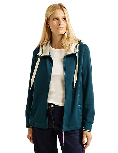 Cecil Damska bluza z kapturem, Deep Lake Green, L