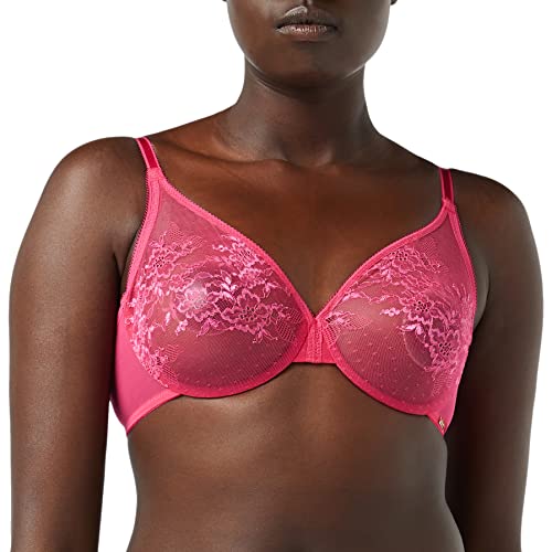 Gossard Glossies Lace 13001 damski biustonosz z fiszbinami z fiszbinami, Gorący róż, 80A