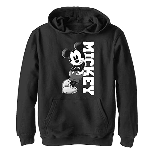 Disney Chłopięca bluza z kapturem Mickey Lean, Czarny, S