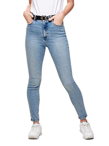 ONLY Dżinsy damskie skinny, Jasnoniebieski dżins, 25W x 32L