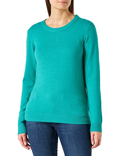 Vila Damski sweter VIRIL O-Neck L/S Knit TOP-NOOS, Alhambra/Szczegóły: ciemny melanż, L, Alhambra/Szczegóły: ciemny melanż, L