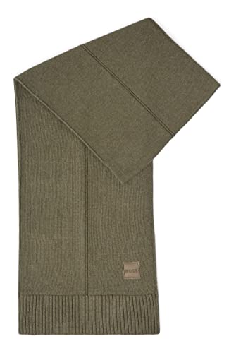 BOSS Męski szalik Kaio, Dark Green308, jeden rozmiar