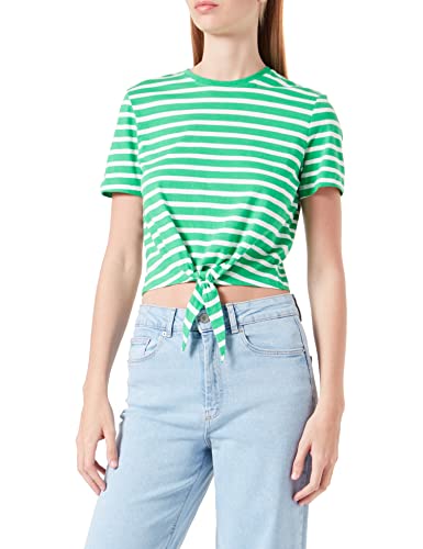 ONLY Women's ONLMAY S/S Short Knot TOP Box JRS T-Shirt, Kelly Green, M, zielony (Kelly Green), M