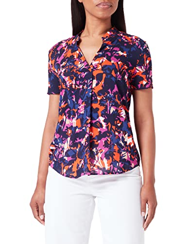 GERRY WEBER Edition Damska 860085-66443 bluzka, niebieski/fioletowy/różowy, 42, Niebieski/liliowy/różowy nadruk, 42