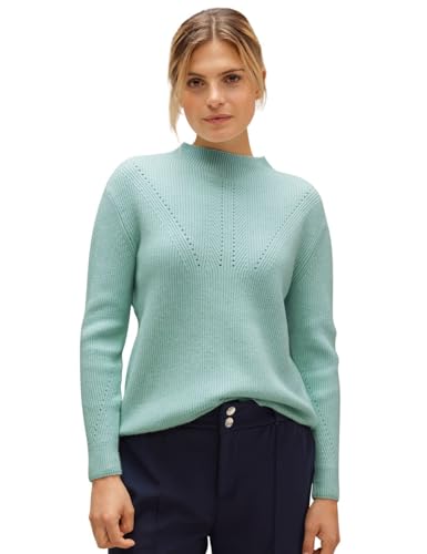 Street One Damski sweter z dzianiny, Iced Mint Melange, 38