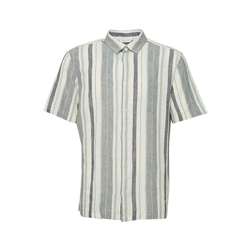 CASUAL FRIDAY Męska koszula CFAnton SS Linen Mix 165815 / Poldspar, XL, 165815 / Feldspar, XL