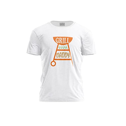 Green Fish, Męski T-shirt z cyfrowym nadrukiem,% 100 bawełna, biały, na co dzień, męskie topy, rozmiar: M, biały, M