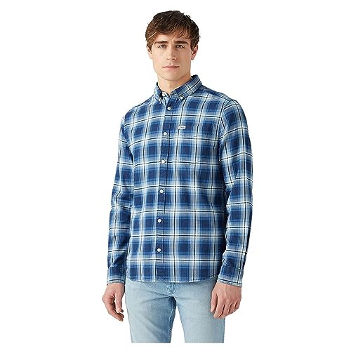 Wrangler Koszulka męska, Light Indigo, L