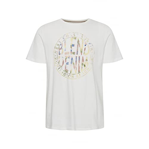 Blend Męski T-shirt T-shirt, 110602/Snow biały, S, 110602/Snow White, S