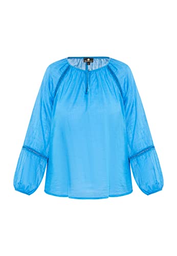 DreiMaster Klassik Damska bluzka bawełniana, niebieska, XS, niebieski, XS