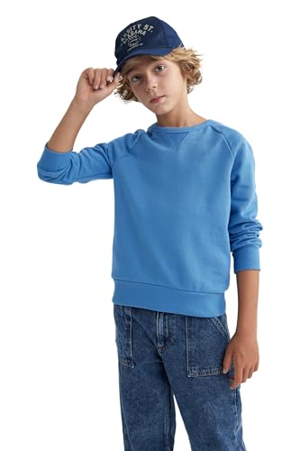 DeFacto Bluza chłopięca, niebieski, 7-8 lat