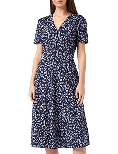 Louche Damska sukienka Avril-Animal-Blues, granatowy, 34 PL