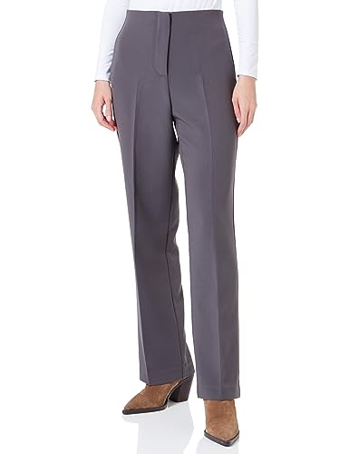 Bestseller A/S Damskie spodnie VMSANDY HR Straight Pant NOOS, Grey Pinstripe, S/32, Grey Pinstripe, S x 32L