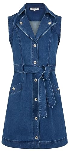 Morgan Damska sukienka/kombinezon RASMIN1 Stone Jean T36, Dżinsy z kamienia, 36