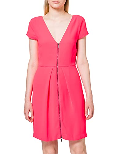 Armani Exchange Damska sukienka z krepy poliestrowej, Różowy (różowy flaming 1454), 30