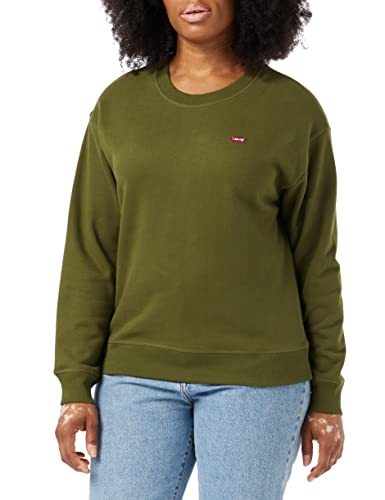 Levi's damska bluza z kapturem non graphics, Standard Crew Dark Olive, M