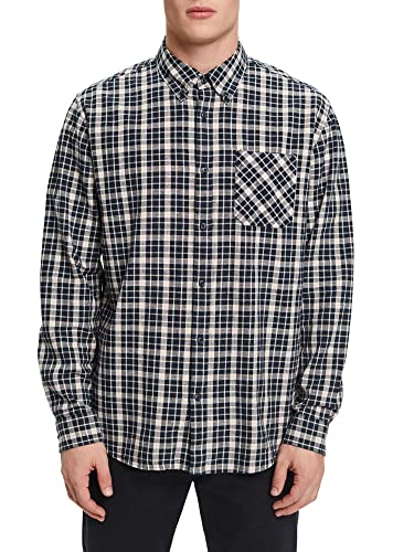 ESPRIT Męska koszula 023EE2F303, 400/NAVY, L, 400/granatowy, L