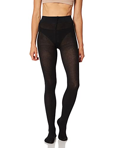 FALKE Kobiety Rajstopy Family W TI Zrównoważona Bawełna grube jednokolorowe 1 Para, Szary (Anthracite Melange 3089), S