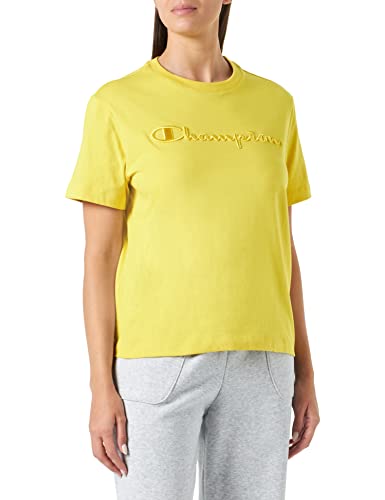 Champion T-shirt damski, musztardowy, żółty (Pss), XL