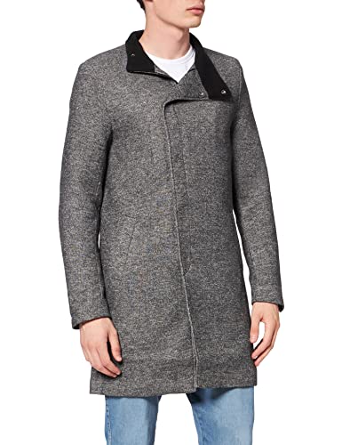 ONLY & SONS Onsoscar King Coat Cs OTW Vd męski płaszcz, ciemnoszary melanż, L