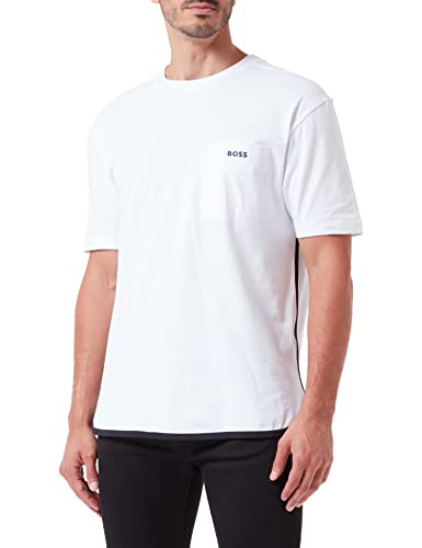 BOSS Męski T-shirt, White100, XL