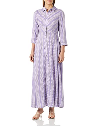 YAS Damska sukienka Yassavanna Long Shirt Dress S. Noos, Bougainvillea/Aop: nadruk boho, M