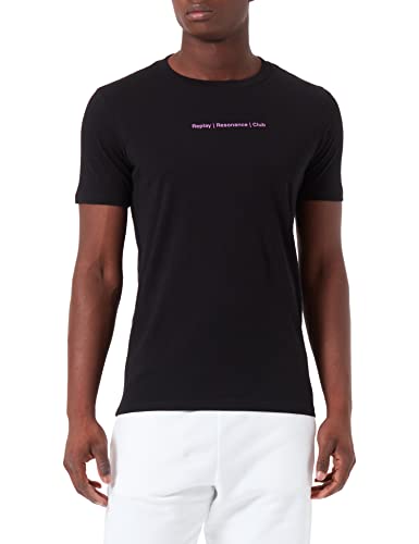 Replay T-shirt męski, 098 BLACK, XL