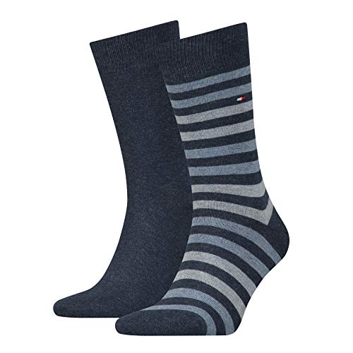 Tommy Hilfiger CLSSC Sock (pakiet 2) dla mężczyzn, Niebieski (Jeans), 39-42 EU