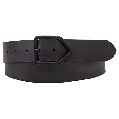 Levi's LEVIS FOOTWEAR AND AKCESSORIES Geometryczny pasek klamry, normalny czarny, 95 Unisex