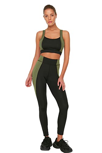 Trendyol Legginsy sportowe - czarne - rozmiar 7/8, Czarny, M